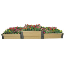 Manufacturer Supply DIY WPC Wood Plastic Garden Planter Raised Bed a Flower Pots Box